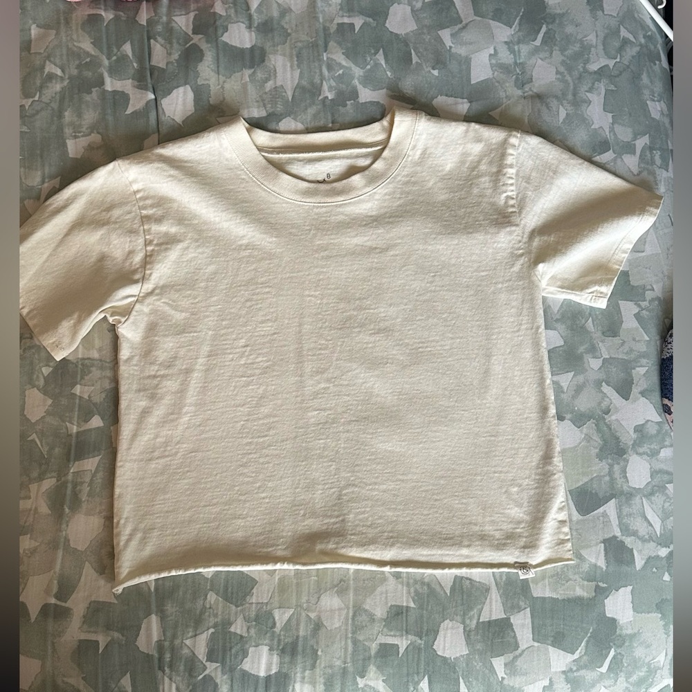 White Cropped T-Shirt